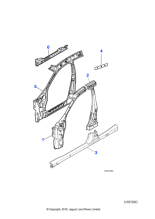 XR827758 - Jaguar Sill panel reinforcement