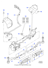 T2H19684 - Jaguar Steering rack and pinion