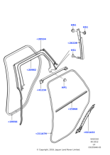 LR033108 - Land Rover Weatherstrip