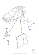 JPC4651LUM - Land Rover Fastener-headlining fir tree