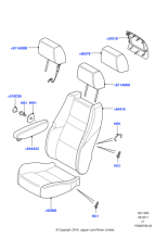 LR024353 - Land Rover Cover - Seat Back