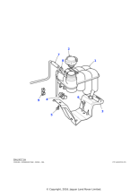 PCH000280 - Land Rover Hose assembly-expansion tank coolant