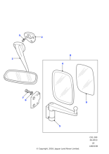 CRB503560 - Land Rover Mirror assembly-external head
