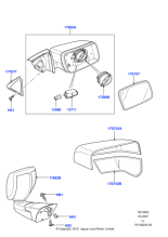 CRB501880HZB - Land Rover Mirror