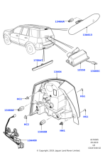 LR083983 - Land Rover Lamp - Rear