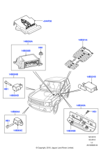 YWJ000180 - Land Rover Sensor - Side Air Bag
