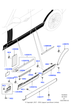 LR038833 - Land Rover Moulding - Fender