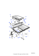 EGY100200 - Land Rover Cable assembly-sunroof drive