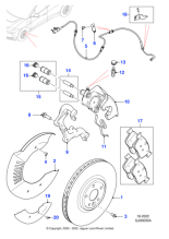 J9D1199 - Jaguar Brake pad kit