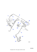 CAC5435 - Jaguar Hydraulic pipe