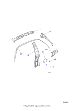 FNA1312AA - Jaguar Drip moulding