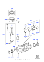 LR004231 - Land Rover Bearing - Crankshaft Main