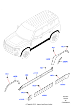 LR130587 - Land Rover Moulding - Front Wheel Arch