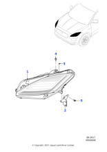 J9C5248 - Jaguar Headlamp