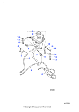 MNA3986AB - Jaguar Low pressure hose