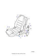 GHG4962EAELJ - Jaguar Seat squab
