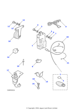 AMR1891 - Land Rover Indicator-light emitting diode burglar alarm