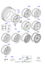 RRJ500030MCM - Land Rover Cover - Wheel
