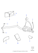 ESR3262 - Land Rover Heatshield-rear floor exhaust system