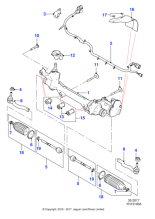 C2D60508 - Jaguar Steering rack and pinion