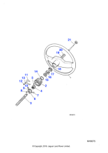 CAC2417 - Jaguar Steering wheel