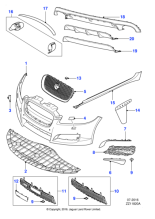 C2Z13457 - Jaguar Cover - Towing Hook Opening