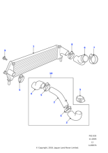 ESR4640 - Land Rover Hose-intercooler to inlet manifold air