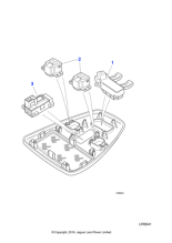 XR88743 - Jaguar Sunroof switch