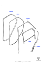 LR136826 - Land Rover Weatherstrip - Door Belt