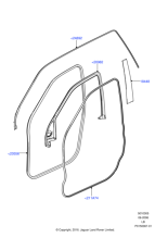 LR039858 - Land Rover Moulding - Door Window Frame