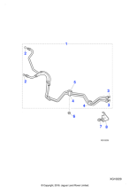 C2C14870 - Jaguar Oil cooler pipe