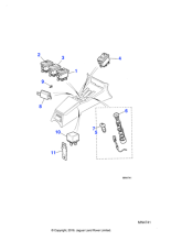 DAC7527 - Jaguar Window lift switch
