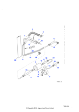 ATU1037L - Land Rover Clip-Pipe