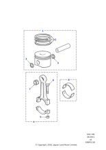 LFP101240L - Land Rover Kit-piston ring