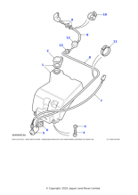 AMR3025 - Land Rover Jet assembly-nozzle wash system