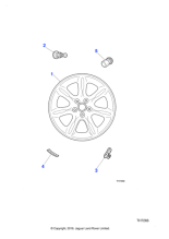 MNF6118AA - Jaguar Alloy road wheel