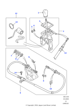 AWR4900PMA - Land Rover Knob assembly-transfer box change