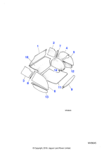 BD34277 - Jaguar Trunk panel carpet