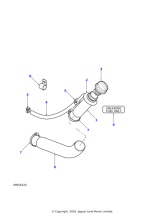 ESR2681 - Land Rover Hose-filler fuel filler