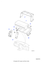 C2S34660 - Jaguar Airbag bracket