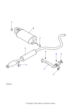WCD106180 - Land Rover Downpipe assembly exhaust system