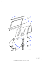 C2S42739 - Jaguar Door waist seal