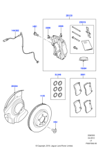LR038154 - Land Rover Caliper