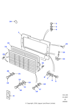 LR051771 - Land Rover Grille-radiator painted