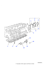 LR007746 - Land Rover Bolt-flanged head