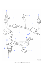 NJE6760AA - Jaguar Intermediate exhaust silencer