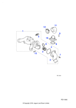 AJ811259 - Jaguar Outlet pipe