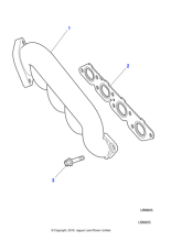 AJ81714 - Jaguar Manifold - Exhaust