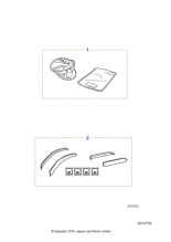 xr835539 - Jaguar Window shade kit