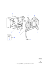 BTR6495 - Land Rover Plate-graphics control-heater